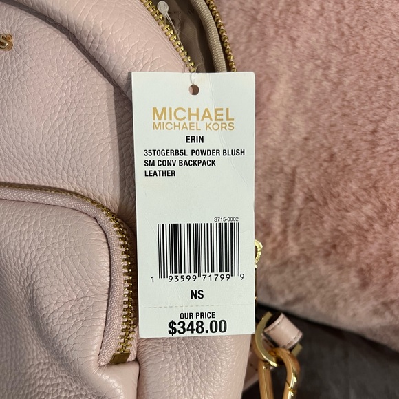 small MK blush pink backpack purse. brand new never used. - Picture 4 of 5